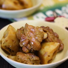 鶏肉のカレー照り煮。
