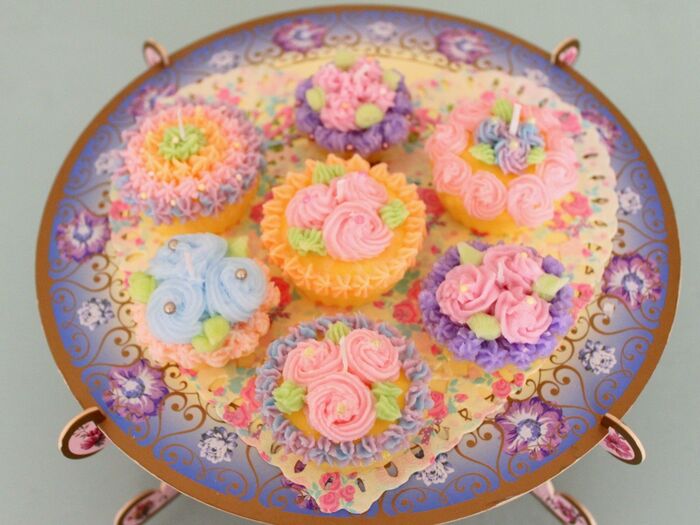 100均材料で作るカップケーキキャンドル♡