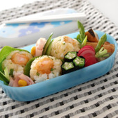 簡単!お弁当に「えびマヨむすび弁当」