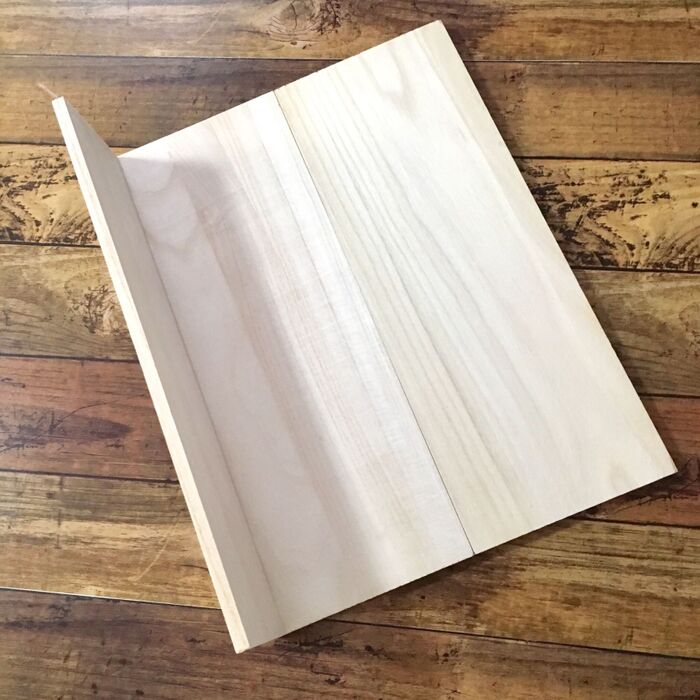 一枚をL字に組む*