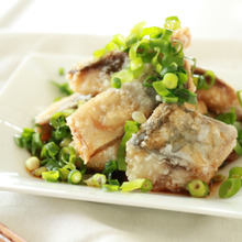 ねぎだく塩鯖の唐揚げ