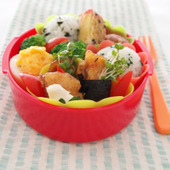 簡単!お弁当に「あじの洋風磯辺巻き弁当」