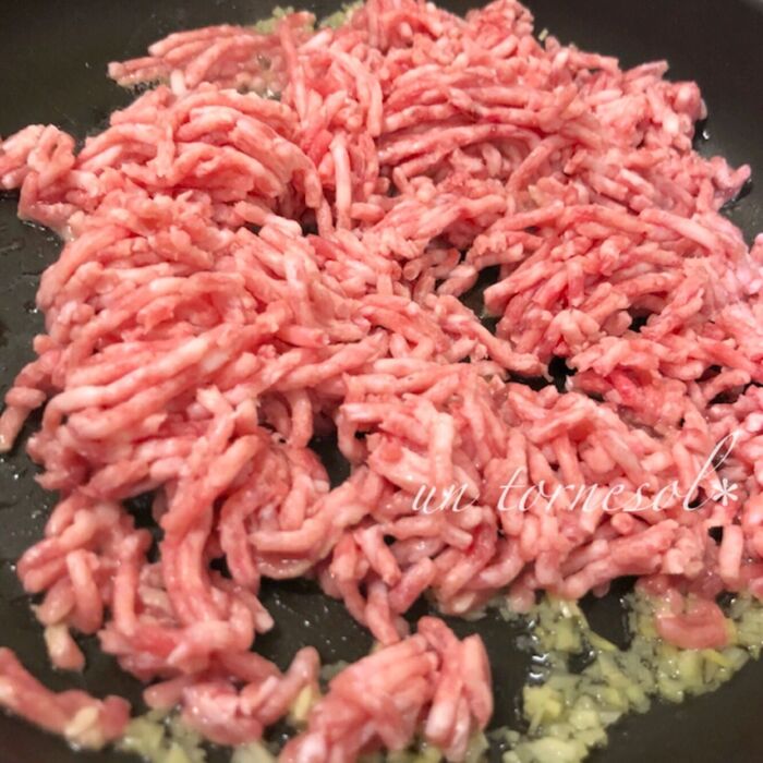 ③水分がなくなるまで、混ぜながら炒めて!