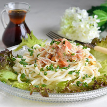 5分♥たらこ・えのき・梅ぼし 和え♥冷やしうどん【*やみつき *超簡単 *お手軽】