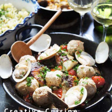 フライパンで作る♪具だくさんのアクアパッツァ