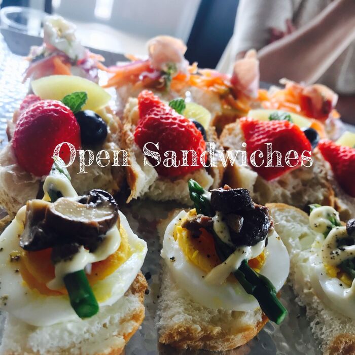 簡単オープンサンド