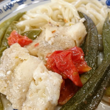 気軽に♪冷蔵庫にあるものde簡単♪うどんアクアパッツァ