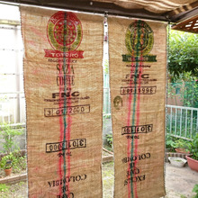 コーヒーの麻袋でオーニング☆暑い日差しを遮る!