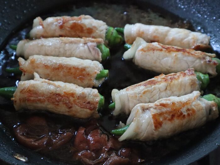 フライパンで焼く。