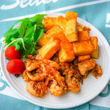 給料日前の救済レシピ!豚こま&厚揚げのケチャップ酢豚