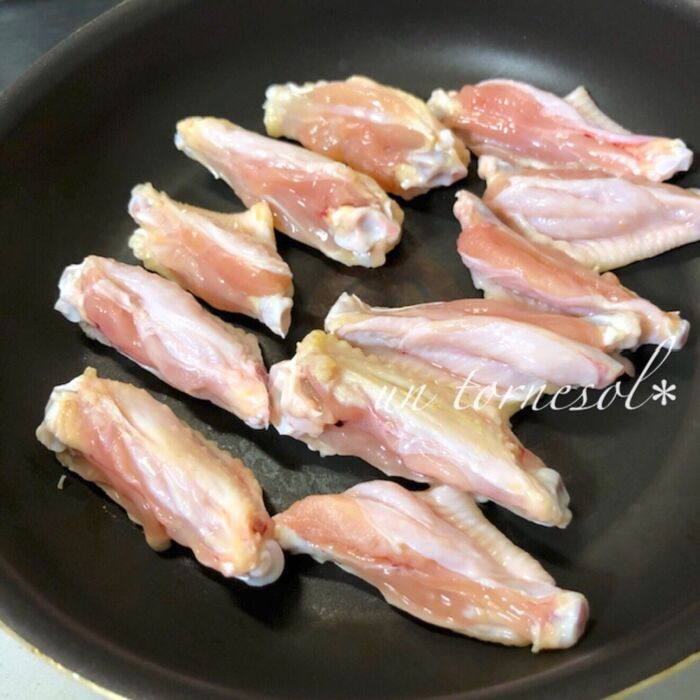 ②焼き目がつくまでつつかないで!