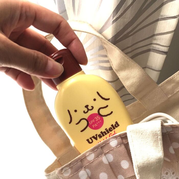 持ち歩きはこれ1本♪ポムポムプリンの虫よけ×日やけ止め