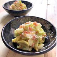 アンチエイジング効果に‼レンジで10分☆春キャベツのヨーグルトみそ和え