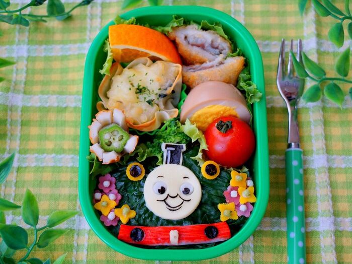 ご飯にペタ!パーシー弁当