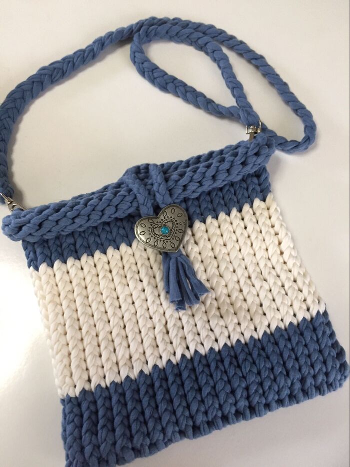 セリア ニット帽メーカーで‼ズパゲッティ風バッグ♪