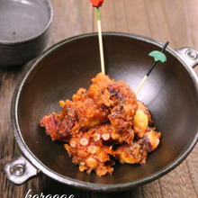 タコのピリ辛唐揚げ。