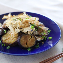 味つけ1つ!茄子のごまポンいため♪