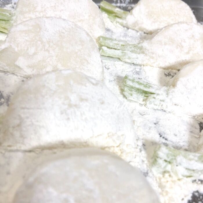 ③パン粉はしっかりとつけて!