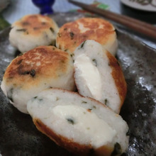 ソッコーおつまみ☆ クリームチーズ入り♪ 海苔はんぺんおやき