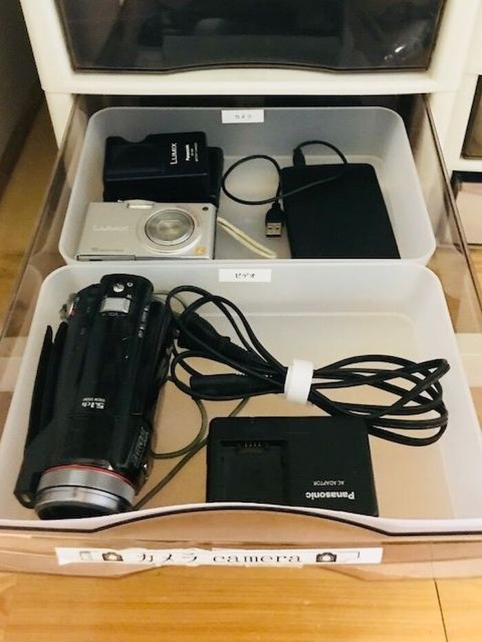 置き場をはっきり決める。