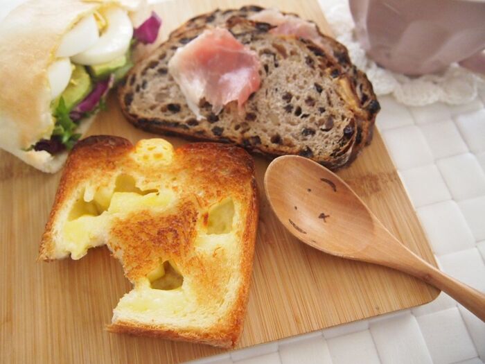 ②自然解凍したパンの美味しい食べ方