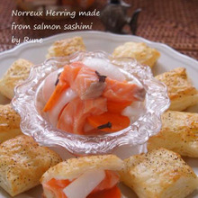 一口食べたら恋に落ちる♡♡鮭の酢漬け(ハーリング)&パイのビスケット