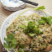 糖質オフで美味しいヘルシーな♪10分で皮なし材料3つの蒸し韮ワンタン