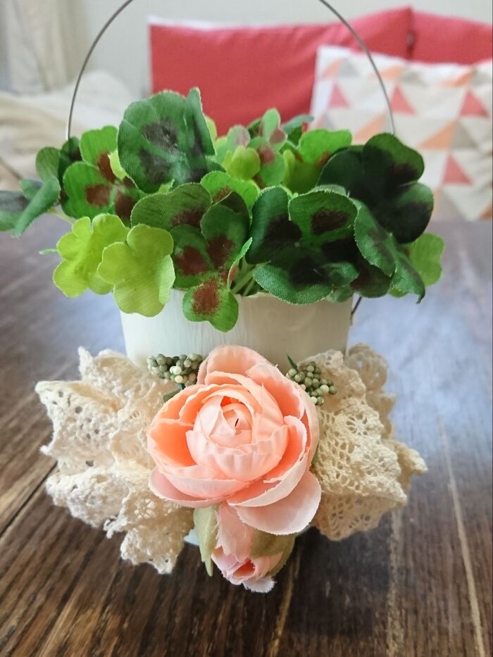 ガーリーに空き缶リメイク