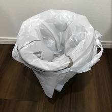 【時短】ゴミ袋をゴミ箱に重ねてセットするだけ!