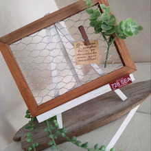 簡単リメイク★イーゼル×メッシュフレームで見せる収納