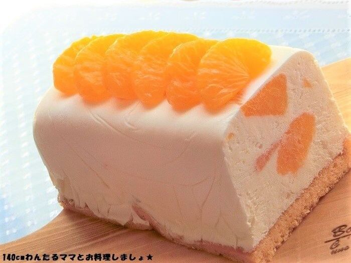 簡単★みかんのアイスチーズケーキ