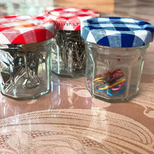 空き瓶で文具整理♬