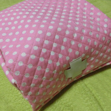 蓋を調節できる☆ 丸洗いできる☆ せんべいの空き缶とキルティング生地で救急箱