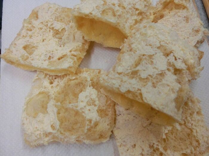 1.油揚げを袋状にする