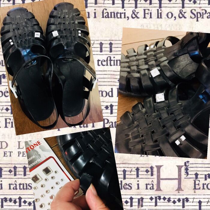 切れたサンダルをオシャレにお直し&補強!