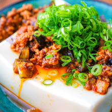 レンチン5分で激旨!!美味しいとこどり!「麻婆茄子冷奴」