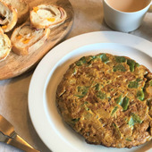 冷蔵庫の余ったお野菜を使って作る ボリューム満点スパニッシュオムレツ