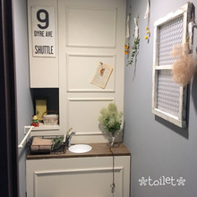 トイレdiy …モールを使ってちょっとオシャレに♪