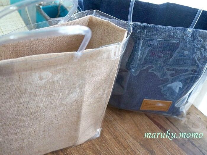 クリアバッグに詰めてみる。