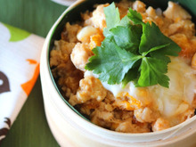 そぼろで、親子丼。