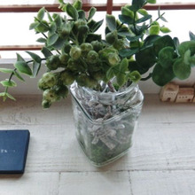 【空き瓶リメイク】初夏の爽やか?グリーンインテリア雑貨?