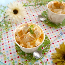 混ぜて30秒で完成!市販のお菓子を使ってアップルパイ風アイス