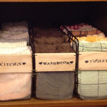 ワイヤーラティス&PPシート&すのこ端材でタオル収納DIY♪