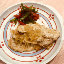 簡単ドレッシングでシャンピニオン風ポーク?