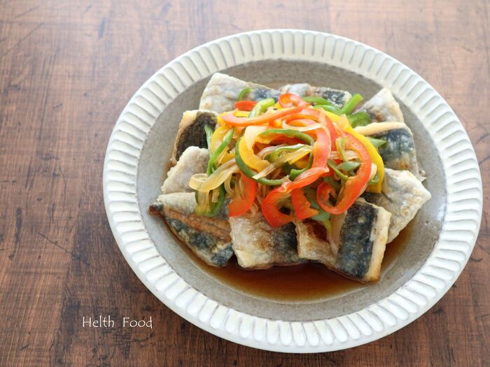 最近お気に入り♪のあじの南蛮漬け