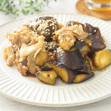 豚肉とナスの甘辛炒め