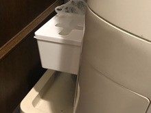 洗濯機横にペタッとくっ付く♪『排水フィルターネット収納ボックス』