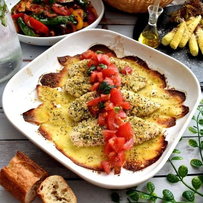 ゆる~く糖質オフな鶏ささみの香草焼き