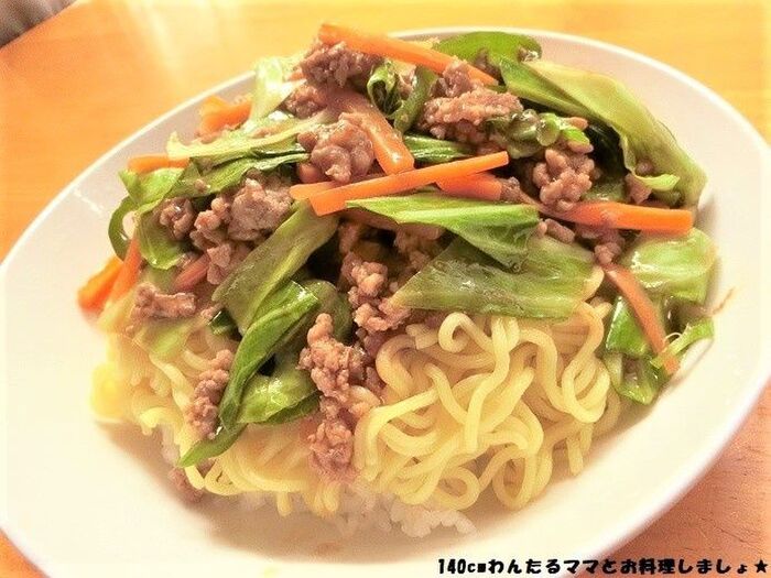 1袋で2人分~簡単★あんかけ焼きそば丼