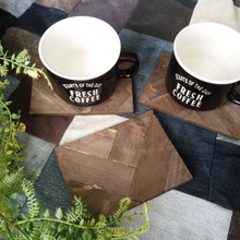 100均すのこで作るヘリンボーン柄コースター